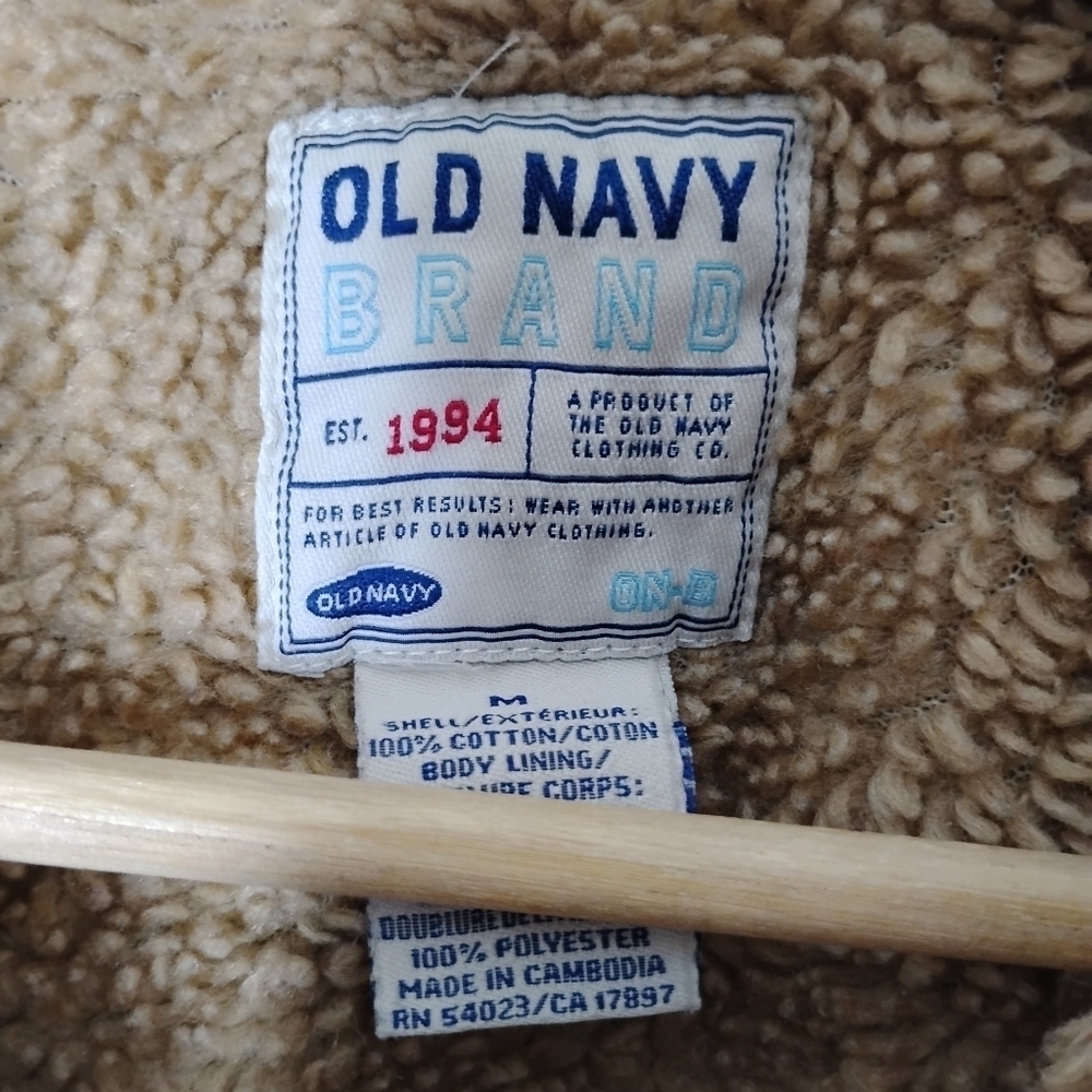 Vintage Old Navy Grunge Denim Trucker Jacket - Picture 15 of 16